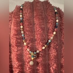 LCI Multi-color Necklace with Intricate Design